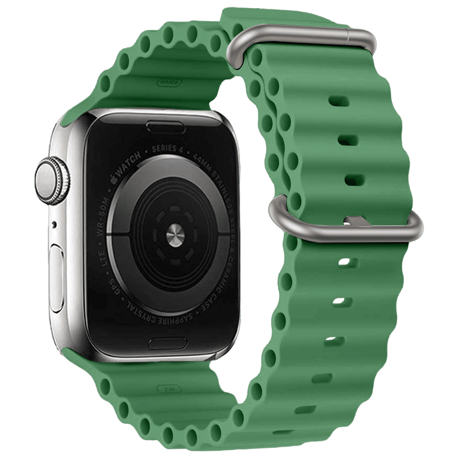 Muvtech Active Silicon Strap for Apple iWatch (42mm / 44mm / 45mm / 49mm) (Green)_3