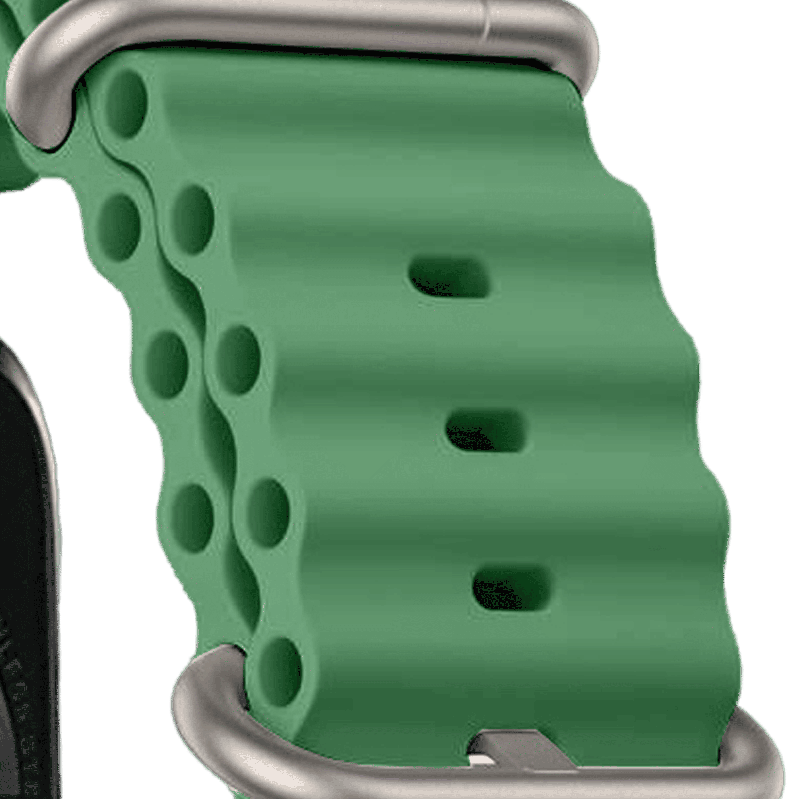 Muvtech Active Silicon Strap for Apple iWatch (42mm / 44mm / 45mm / 49mm) (Green)_4