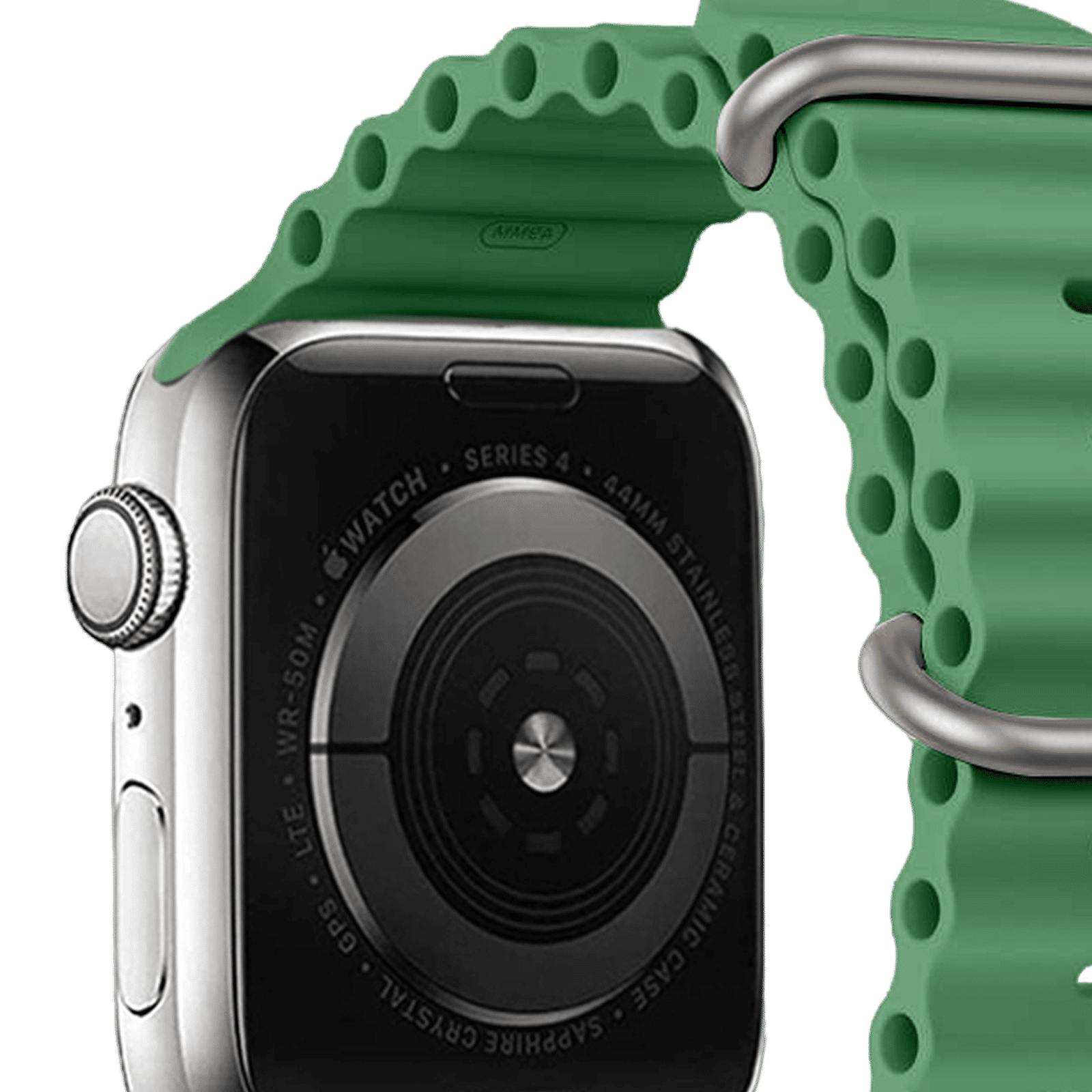 Muvtech Active Silicon Strap for Apple iWatch (42mm / 44mm / 45mm / 49mm) (Green)_5
