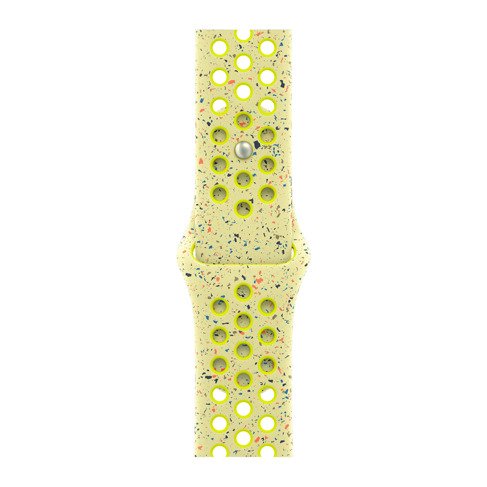 Apple Aluminium & Fluoroelastomer Nike Sport Band for Apple Watch (38mm / 40mm / 41mm, S/M) (Durable & Strong, Volt Splash)_1