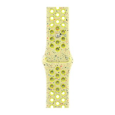 Apple Aluminium & Fluoroelastomer Nike Sport Band for Apple Watch (38mm / 40mm / 41mm, S/M) (Durable & Strong, Volt Splash)