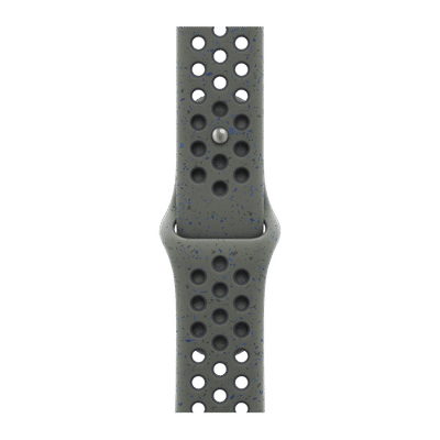 Apple Aluminium & Fluoroelastomer Nike Sport Band for Apple Watch (38mm / 40mm / 41mm, S/M) (Durable & Strong, Cargo Khaki)