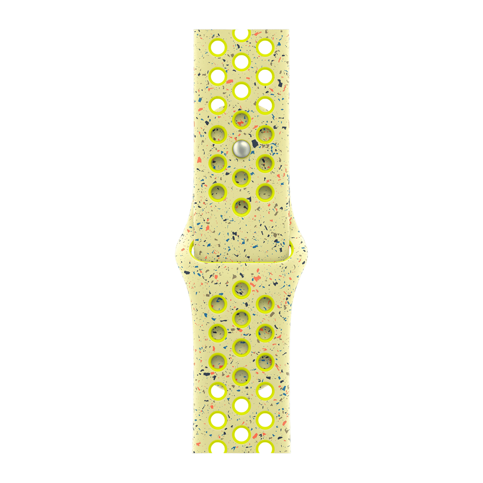 Apple Aluminium & Fluoroelastomer Nike Sport Band for Apple Watch (38mm / 40mm / 41mm, M/L) (Durable & Strong, Volt Splash) Apple Aluminium & Fluoroelastomer Nike Sport Band for Apple Watch (38mm / 40mm / 41mm, M/L) (Durable & Strong, Volt Splash)_1