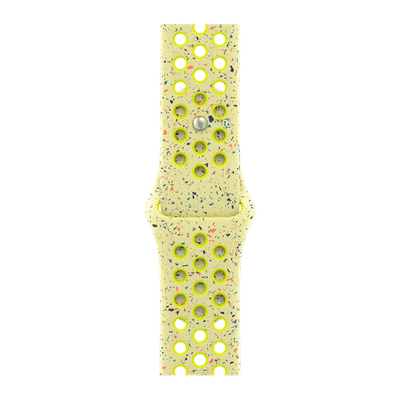 Apple Aluminium & Fluoroelastomer Nike Sport Band for Apple Watch (38mm / 40mm / 41mm, M/L) (Durable & Strong, Volt Splash)