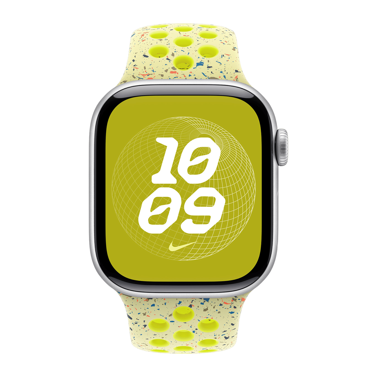 Apple Aluminium & Fluoroelastomer Nike Sport Band for Apple Watch (38mm / 40mm / 41mm, M/L) (Durable & Strong, Volt Splash) Apple Aluminium & Fluoroelastomer Nike Sport Band for Apple Watch (38mm / 40mm / 41mm, M/L) (Durable & Strong, Volt Splash)_3