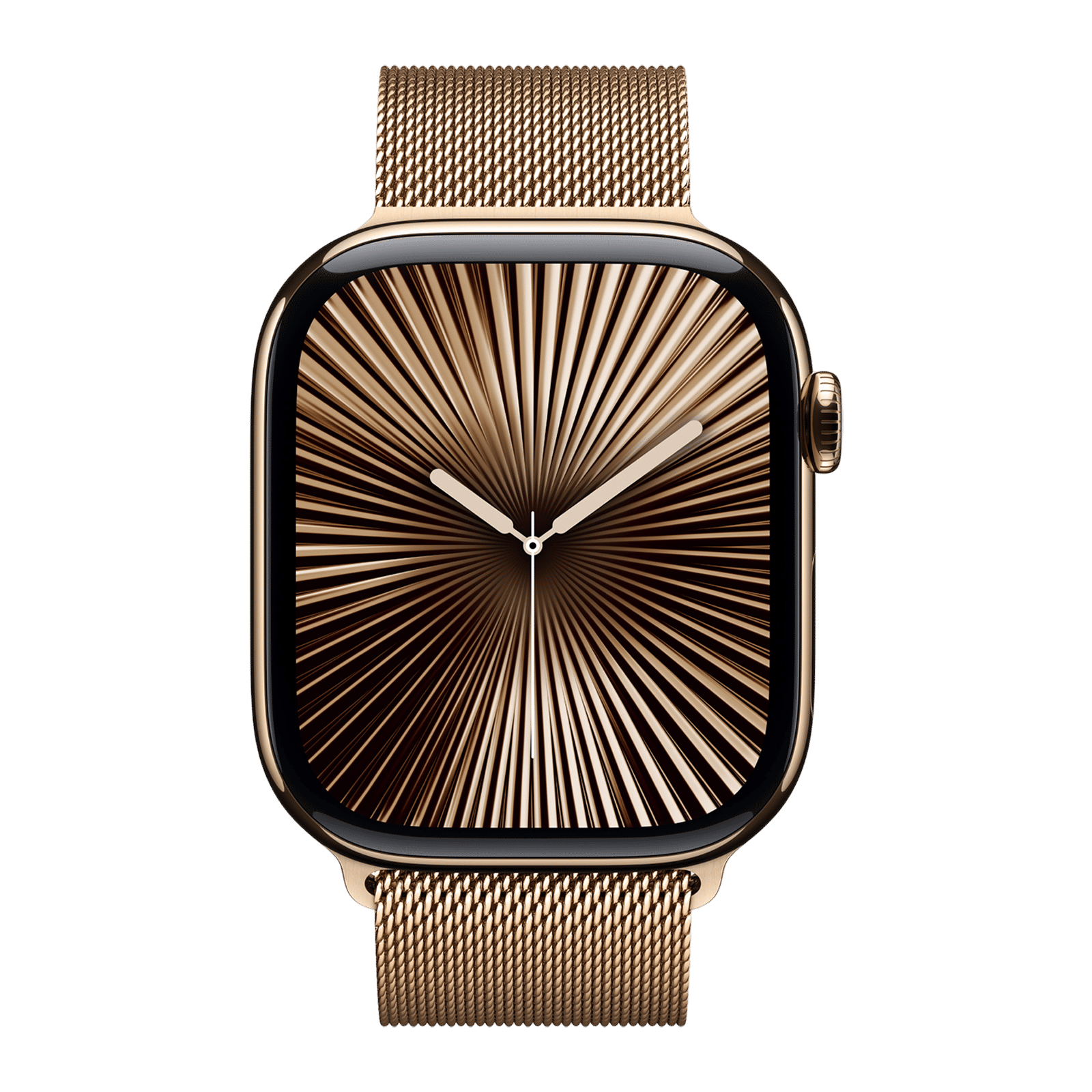 Apple Stainless Steel Magnetic Milanese Loop for Apple Watch (44mm / 45mm / 46mm / 49mm, S / M) (Physical Vapour Deposition Layer, Gold) Apple Stainless Steel Magnetic Milanese Loop for Apple Watch (44mm / 45mm / 46mm / 49mm, S / M) (Physical Vapour Deposition Layer, Gold)_3