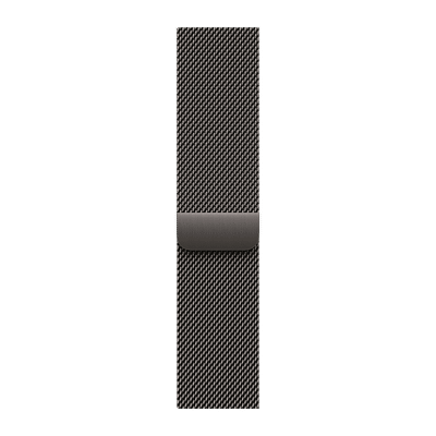 Apple Stainless Steel Magnetic Milanese Loop for Apple Watch (44mm / 45mm / 46mm / 49mm, S / M) (Physical Vapour Deposition Layer, Slate)