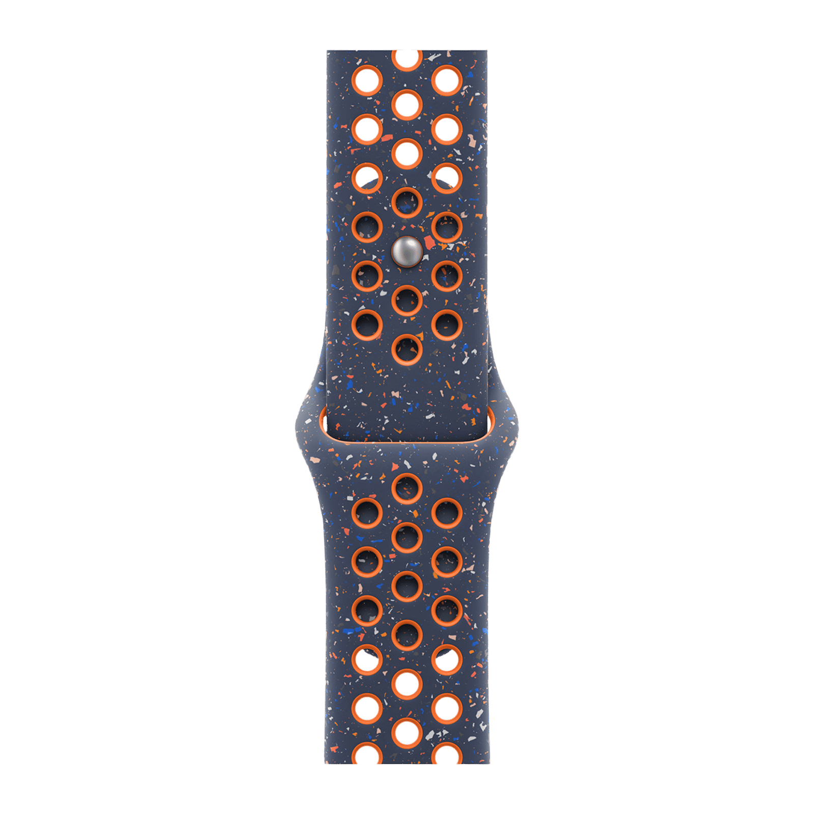 Apple Aluminium & Fluoroelastomer Nike Sport Band for Apple Watch (38mm / 40mm / 41mm, M/L) (Durable & Strong, Blue Flame)_1