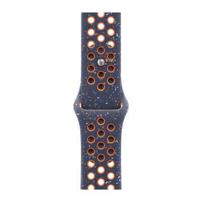 Apple Aluminium & Fluoroelastomer Nike Sport Band for Apple Watch (38mm / 40mm / 41mm, M/L) (Durable & Strong, Blue Flame)