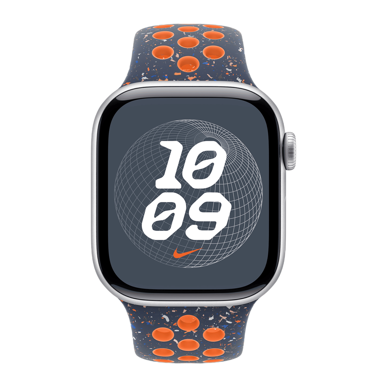 Apple Aluminium & Fluoroelastomer Nike Sport Band for Apple Watch (38mm / 40mm / 41mm, M/L) (Durable & Strong, Blue Flame)_3