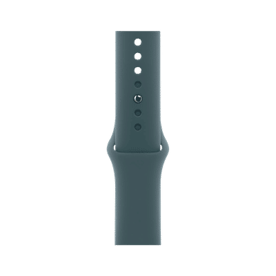 Apple Fluoroelastomer Sport Band for Apple Watch (44mm / 45mm / 46mm / 49mm, S/M) (Durable & Strong, Lake Green)