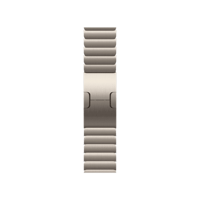 Apple Stainless Steel Link Bracelet for Apple (38mm / 40mm / 41mm / 42mm) (Simple Release Button, Natural)