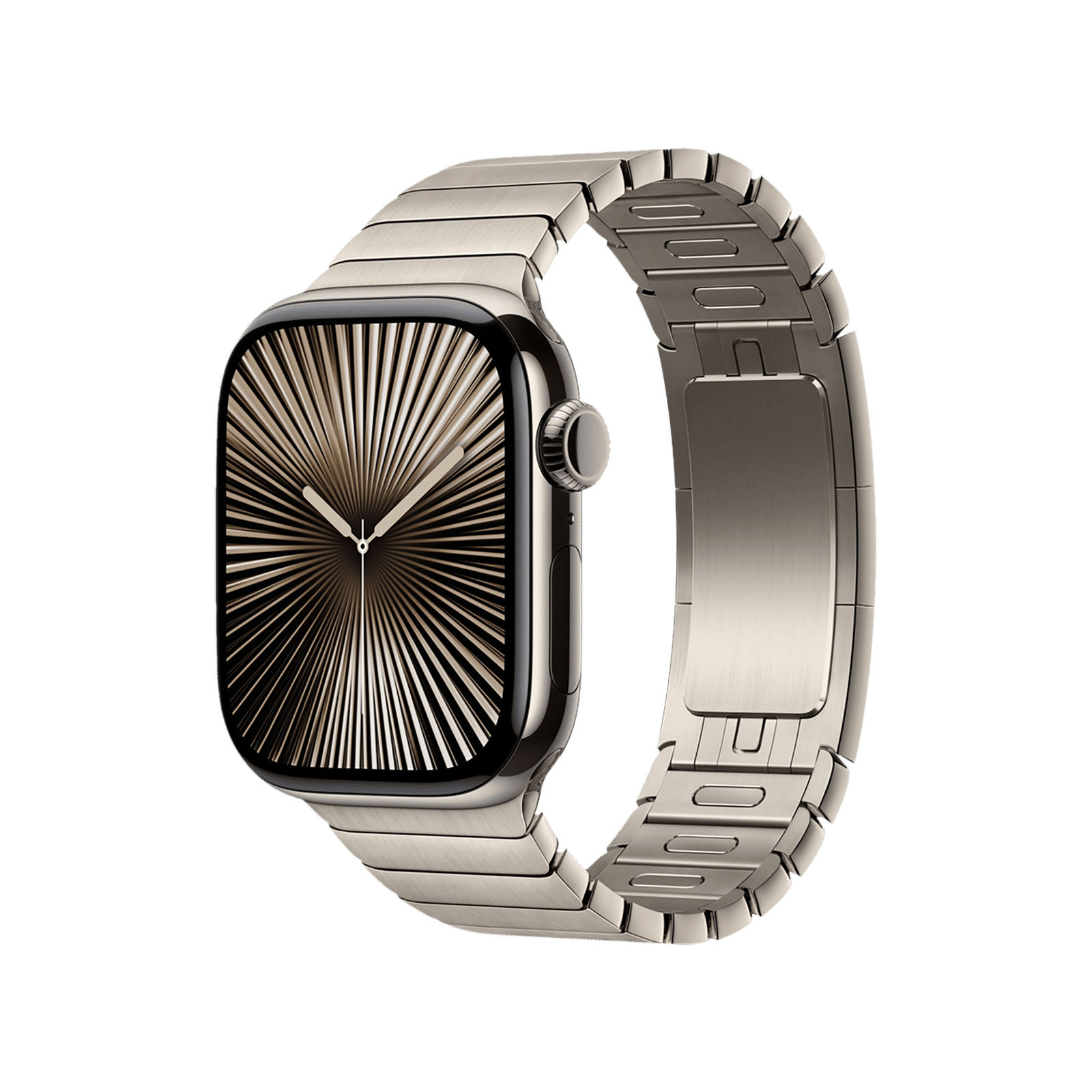 Apple Stainless Steel Link Bracelet for Apple (38mm / 40mm / 41mm / 42mm) (Simple Release Button, Natural)_2