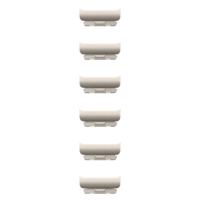 Apple Stainless Steel Link Bracelet Kit for Apple (44mm / 45mm / 46mm / 49mm) (Simple Release Button, Natural)