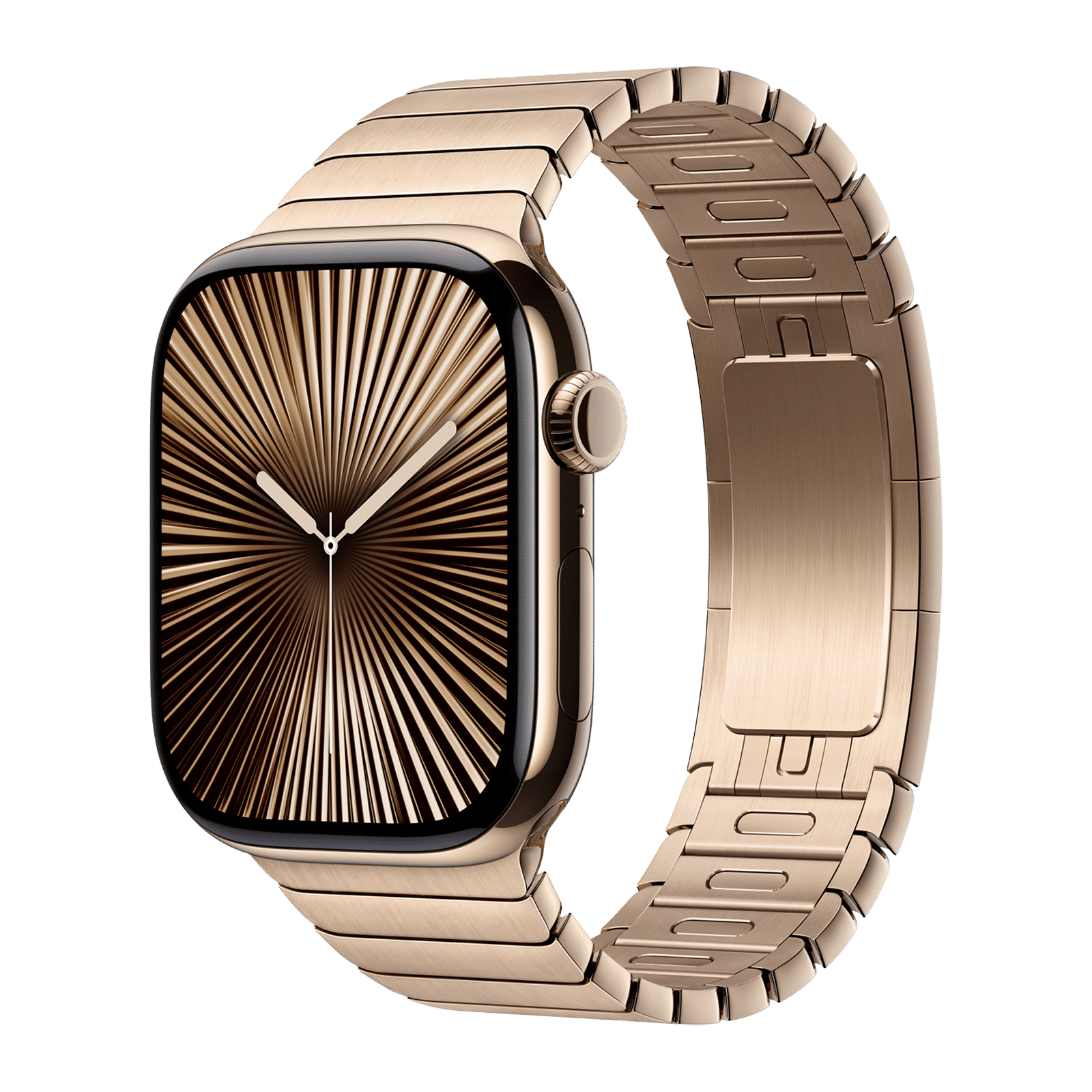 Apple Stainless Steel Link Bracelet for Apple (44mm / 45mm / 46mm / 49mm) (Simple Release Button, Gold) Apple Stainless Steel Link Bracelet for Apple (44mm / 45mm / 46mm / 49mm) (Simple Release Button, Gold)_2