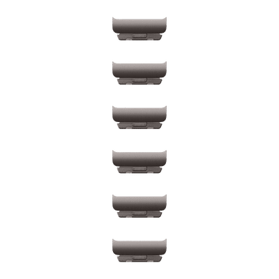 Apple Stainless Steel Link Bracelet Kit for Apple (44mm / 45mm / 46mm / 49mm) (Simple Release Button, Slate)