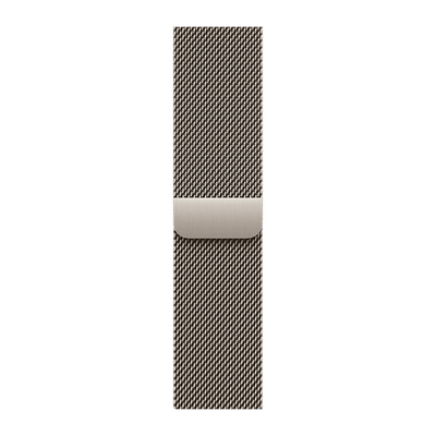 Apple Stainless Steel Magnetic Milanese Loop for Apple Watch (38mm / 40mm / 41mm / 42mm) (Physical Vapour Deposition Layer, Natural)