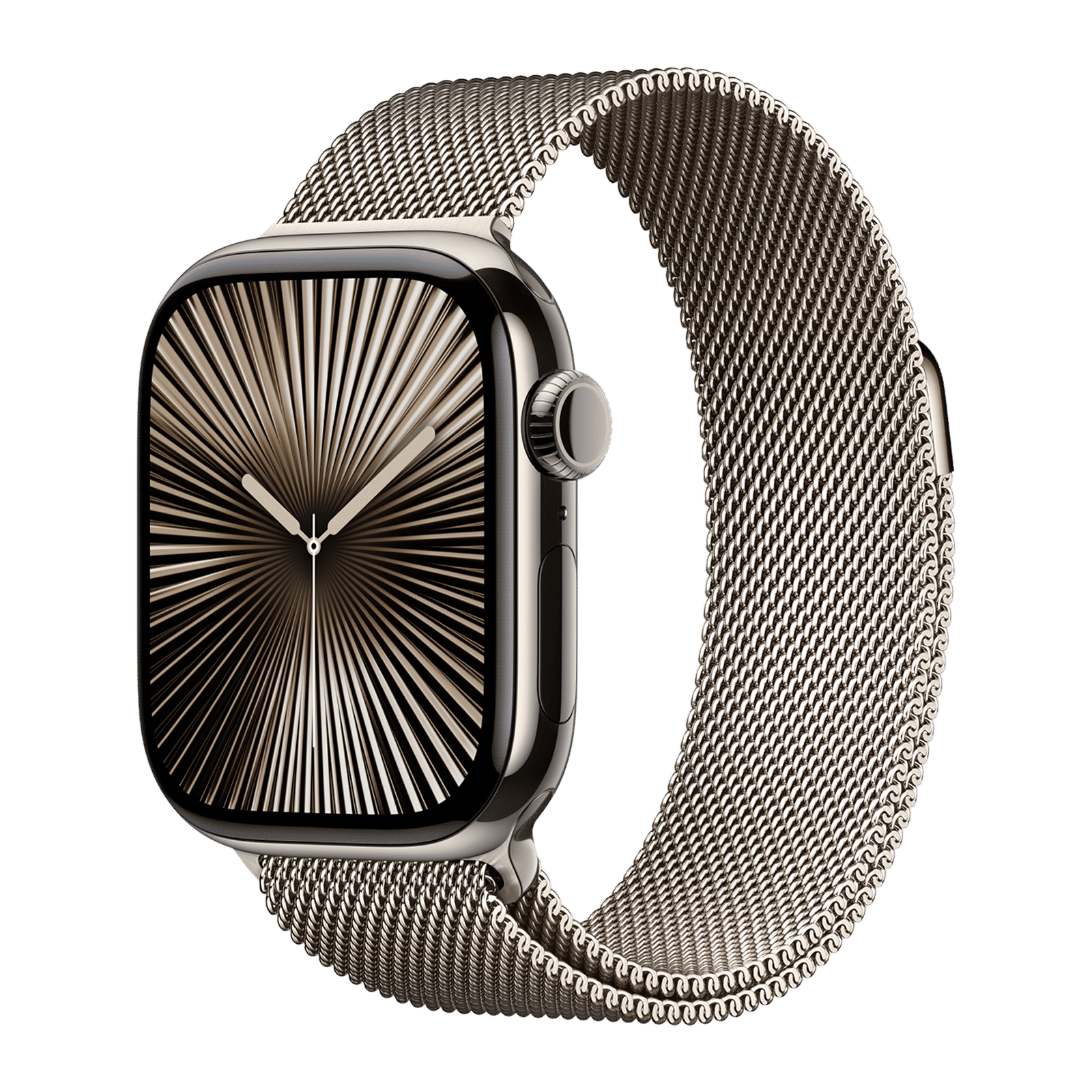 Apple Stainless Steel Magnetic Milanese Loop for Apple Watch (38mm / 40mm / 41mm / 42mm) (Physical Vapour Deposition Layer, Natural) Apple Stainless Steel Magnetic Milanese Loop for Apple Watch (38mm / 40mm / 41mm / 42mm) (Physical Vapour Deposition Layer, Natural)_2