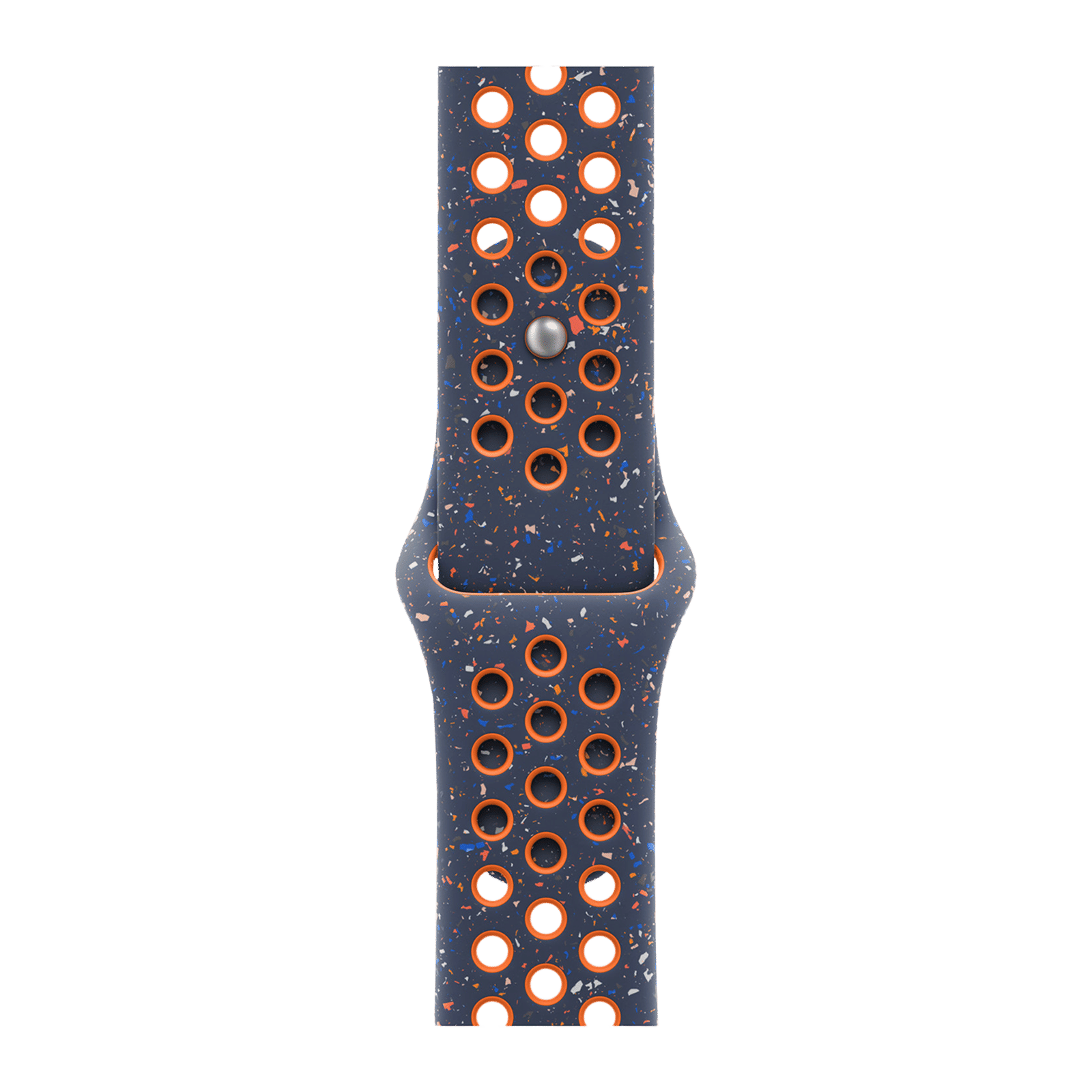 Apple Aluminium & Fluoroelastomer Nike Sport Band for Apple Watch (38mm / 40mm / 41mm / 42mm, S/M) (Durable & Strong, Blue Flame)_1