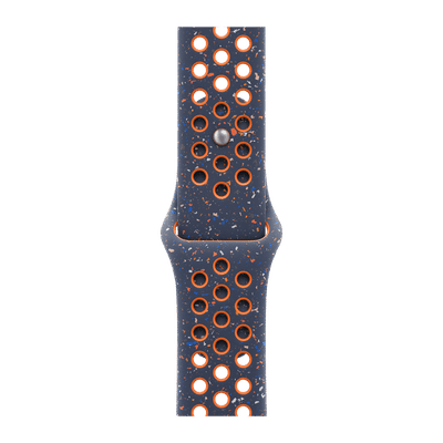 Apple Aluminium & Fluoroelastomer Nike Sport Band for Apple Watch (38mm / 40mm / 41mm / 42mm, S/M) (Durable & Strong, Blue Flame)
