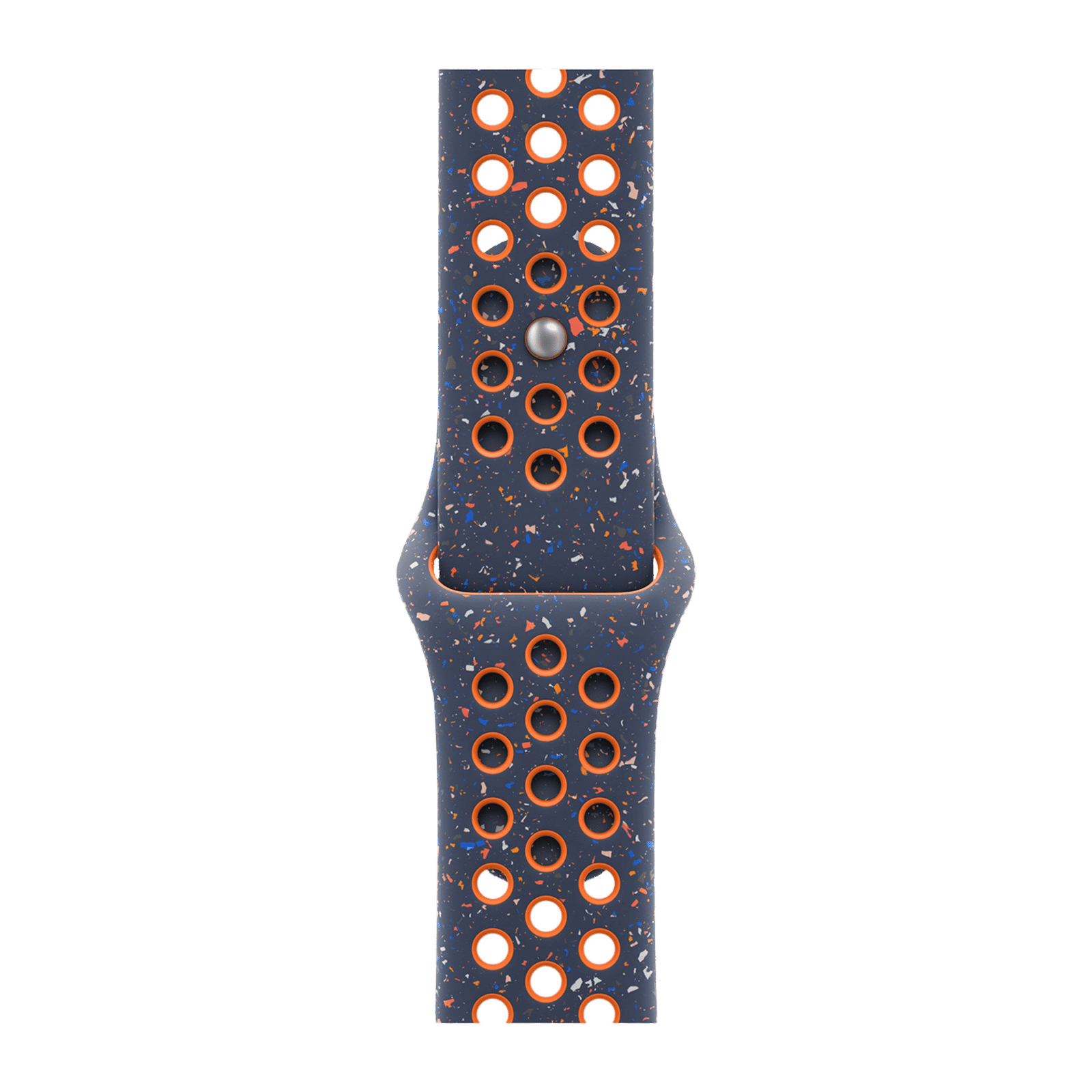 Apple Aluminium & Fluoroelastomer Nike Sport Band for Apple Watch (38mm / 40mm / 41mm / 42mm, M/L) (Durable & Strong, Blue Flame)_1