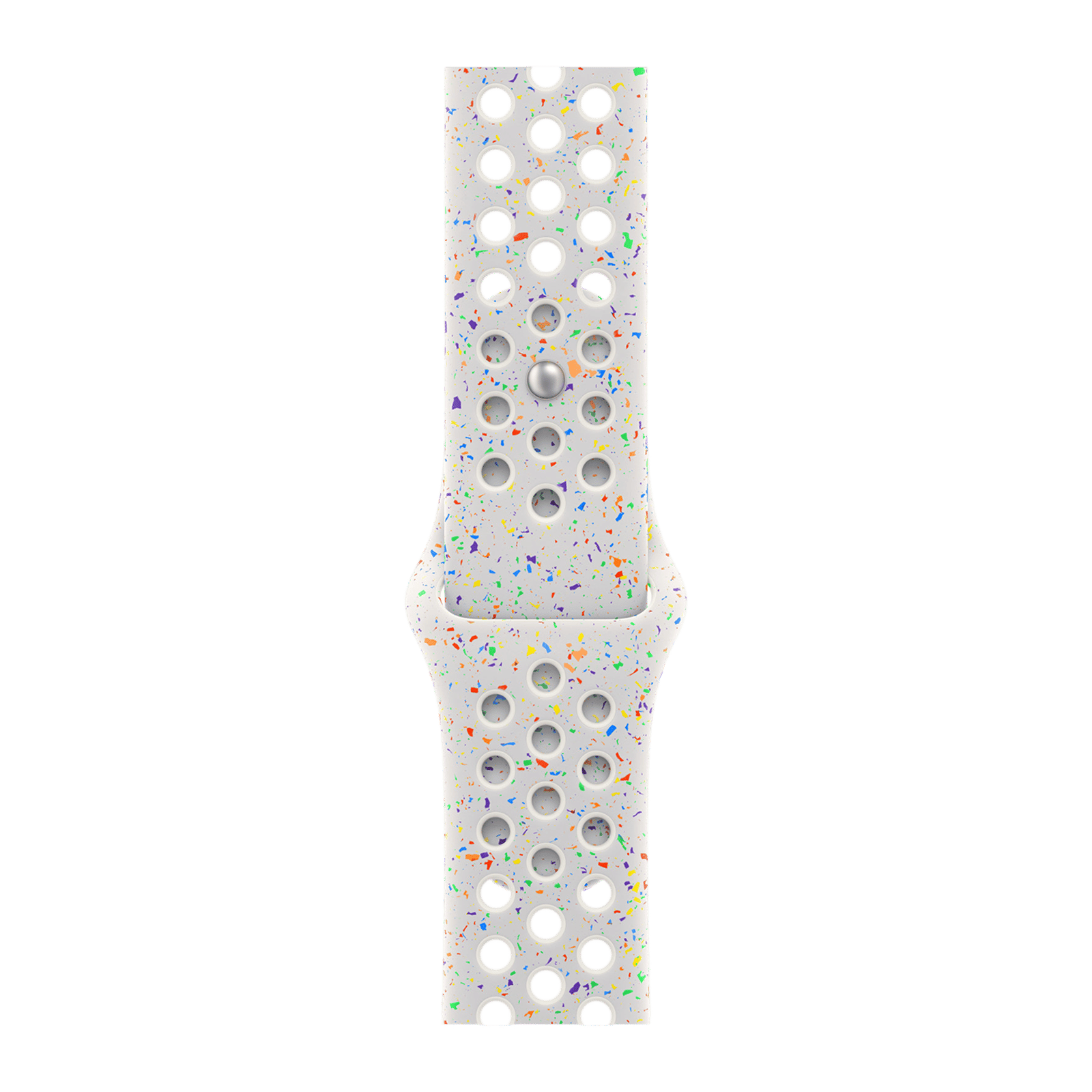 Apple Aluminium & Fluoroelastomer Nike Sport Band for Apple Watch (44mm / 45mm / 46mm / 49mm, M/L) (Durable & Strong, Pure Platinum) Apple Aluminium & Fluoroelastomer Nike Sport Band for Apple Watch (44mm / 45mm / 46mm / 49mm, M/L) (Durable & Strong, Pure Platinum)_1