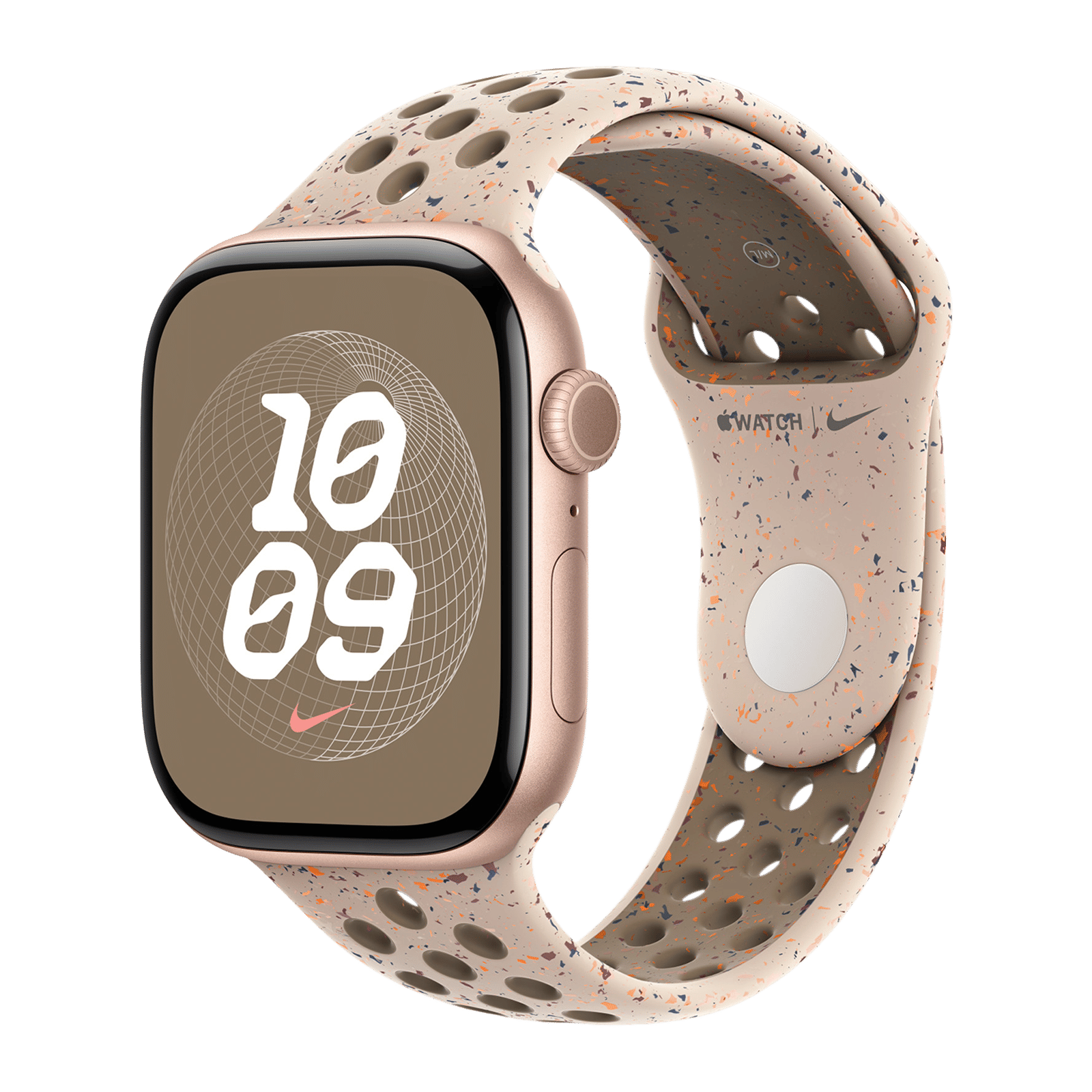 Apple Aluminium & Fluoroelastomer Nike Sport Band for Apple Watch (44mm / 45mm / 46mm / 49mm, M/L) (Durable & Strong, Desert Stone) Apple Aluminium & Fluoroelastomer Nike Sport Band for Apple Watch (44mm / 45mm / 46mm / 49mm, M/L) (Durable & Strong, Desert Stone)_2