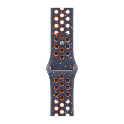 Apple Aluminium & Fluoroelastomer Nike Sport Band for Apple Watch (44mm / 45mm / 46mm / 49mm, M/L) (Durable & Strong, Blue Flame)