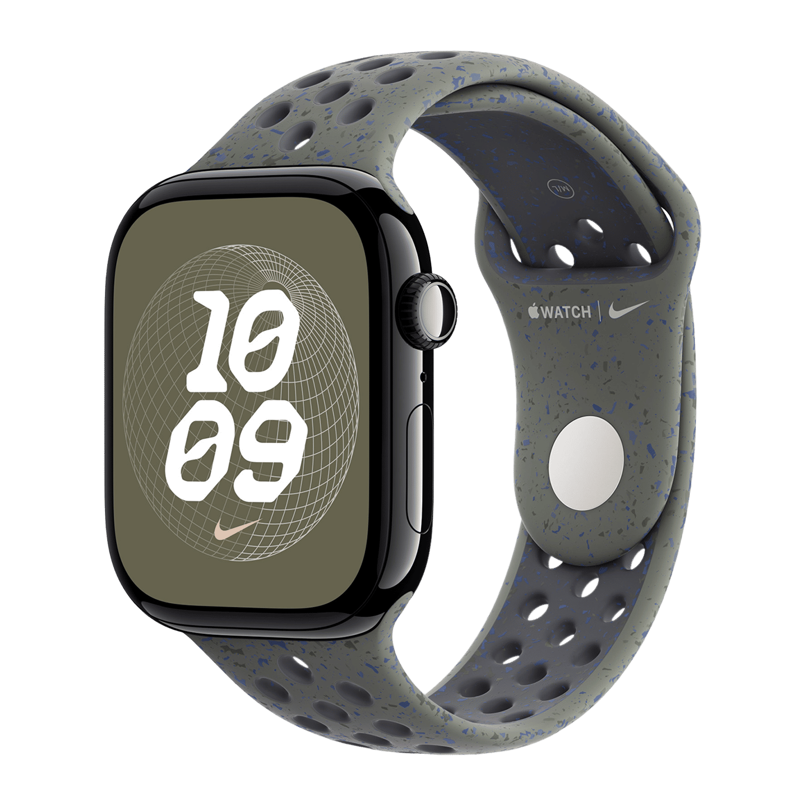 Apple Aluminium & Fluoroelastomer Nike Sport Band for Apple Watch (44mm / 45mm / 46mm / 49mm, S/M) (Durable & Strong, Cargo Khaki)_2