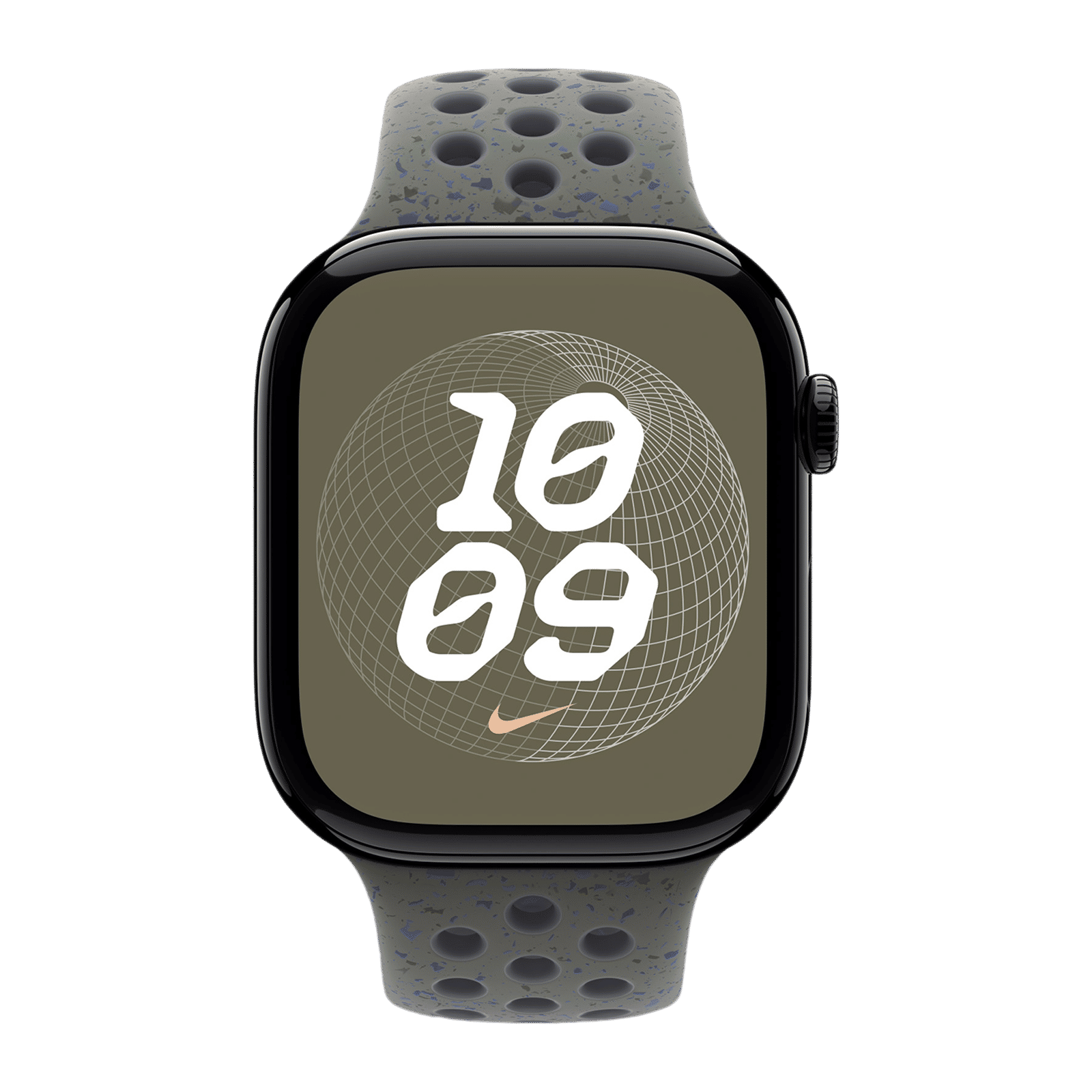 Apple Aluminium & Fluoroelastomer Nike Sport Band for Apple Watch (44mm / 45mm / 46mm / 49mm, S/M) (Durable & Strong, Cargo Khaki)_3