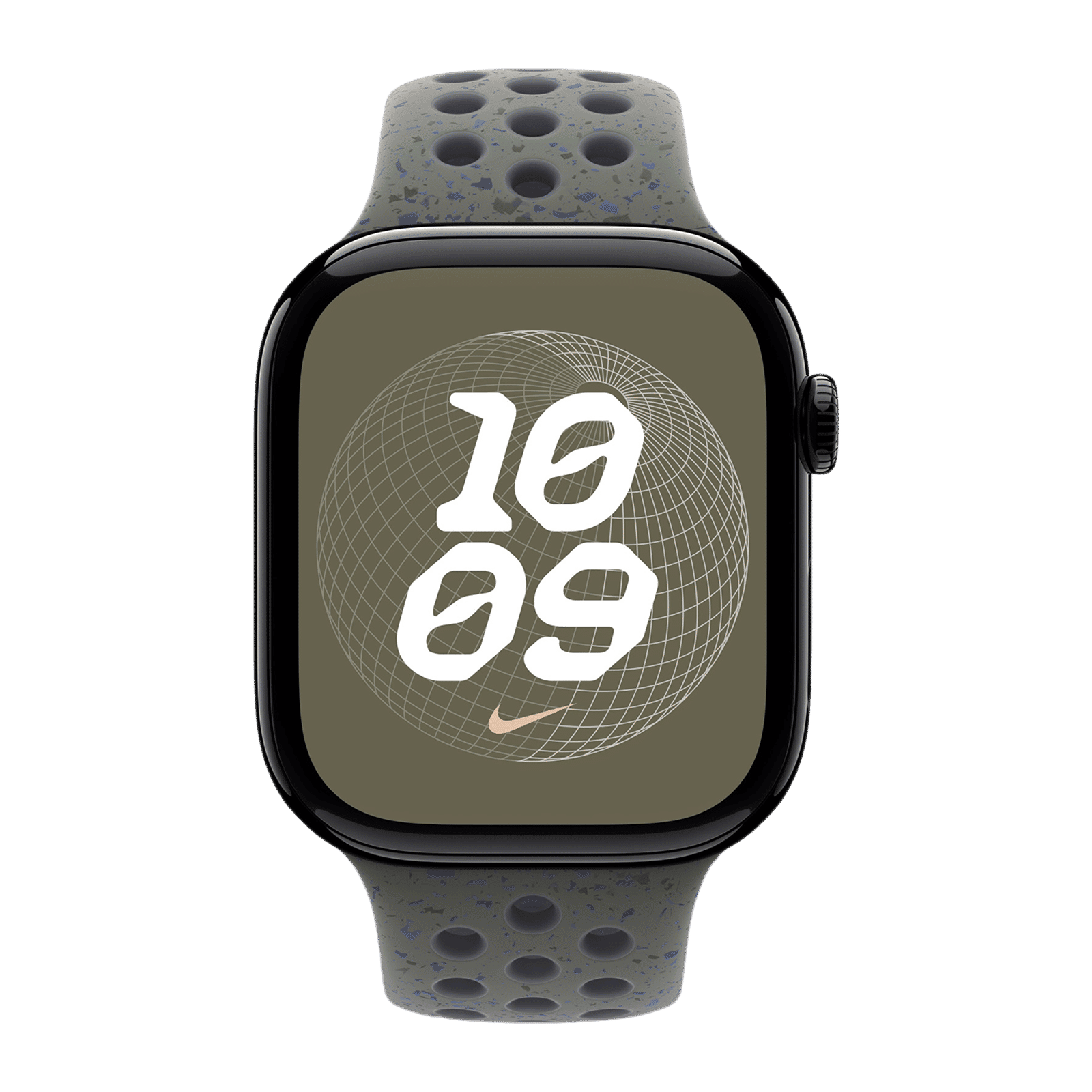 Apple Aluminium & Fluoroelastomer Nike Sport Band for Apple Watch (44mm / 45mm / 46mm / 49mm, M/L) (Durable & Strong, Cargo Khaki) Apple Aluminium & Fluoroelastomer Nike Sport Band for Apple Watch (44mm / 45mm / 46mm / 49mm, M/L) (Durable & Strong, Cargo Khaki)_3