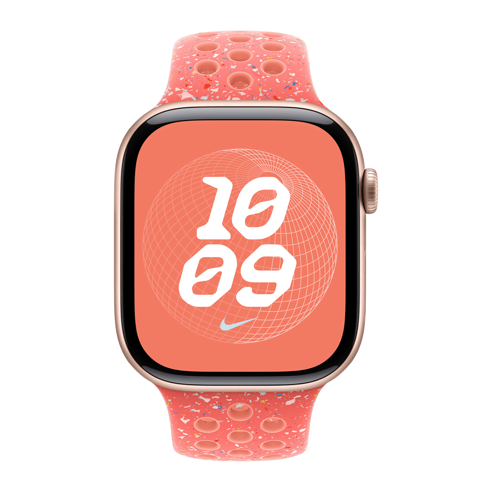 Apple Aluminium & Fluoroelastomer Nike Sport Band for Apple Watch (44mm / 45mm / 46mm / 49mm, S/M) (Durable & Strong, Magic Ember)_3