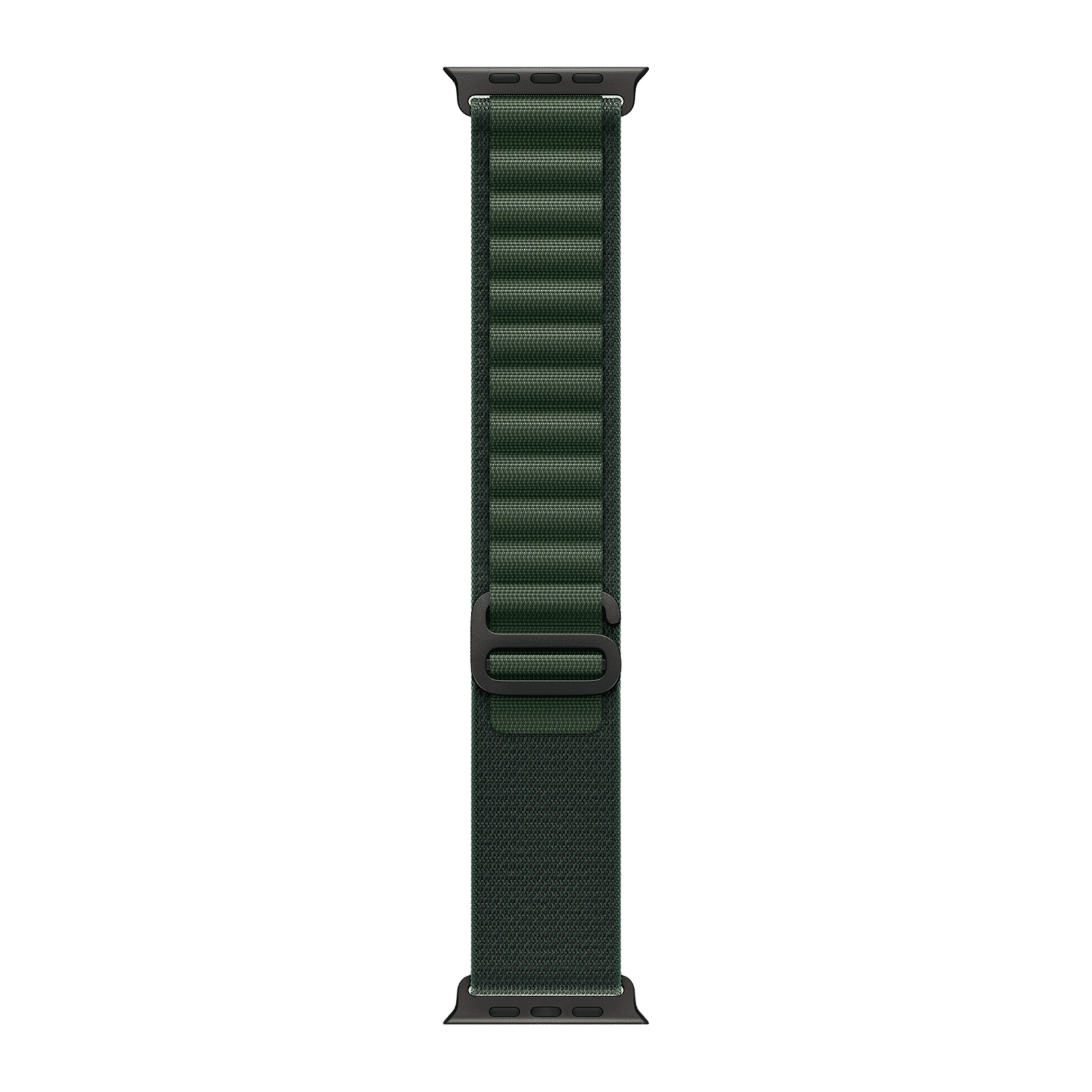Apple Polyester, Spandex & Black Titanium Alpine Loop for Apple Watch (44mm / 45mm / 46mm / 49mm, Small) (Corrosion Resistant, Dark Green) Apple Polyester, Spandex & Black Titanium Alpine Loop for Apple Watch (44mm / 45mm / 46mm / 49mm, Small) (Corrosion Resistant, Dark Green)_1