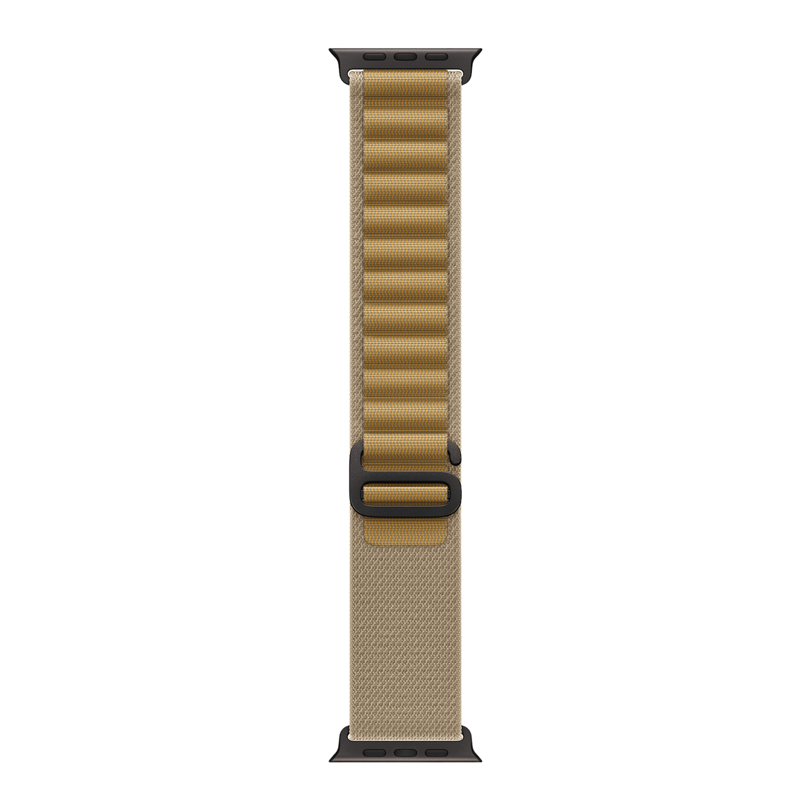 Apple Polyester, Spandex & Black Titanium Alpine Loop for Apple Watch (44mm / 45mm / 46mm / 49mm, Medium) (Corrosion Resistant, Tan) Apple Polyester, Spandex & Black Titanium Alpine Loop for Apple Watch (44mm / 45mm / 46mm / 49mm, Medium) (Corrosion Resistant, Tan)_1