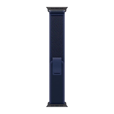 Apple Trail Polyester, Spandex, Nylon & Black Titanium Trail Loop for Apple Watch (44mm / 45mm / 46mm / 49mm, S/M) (Ultra-Thin, Blue)