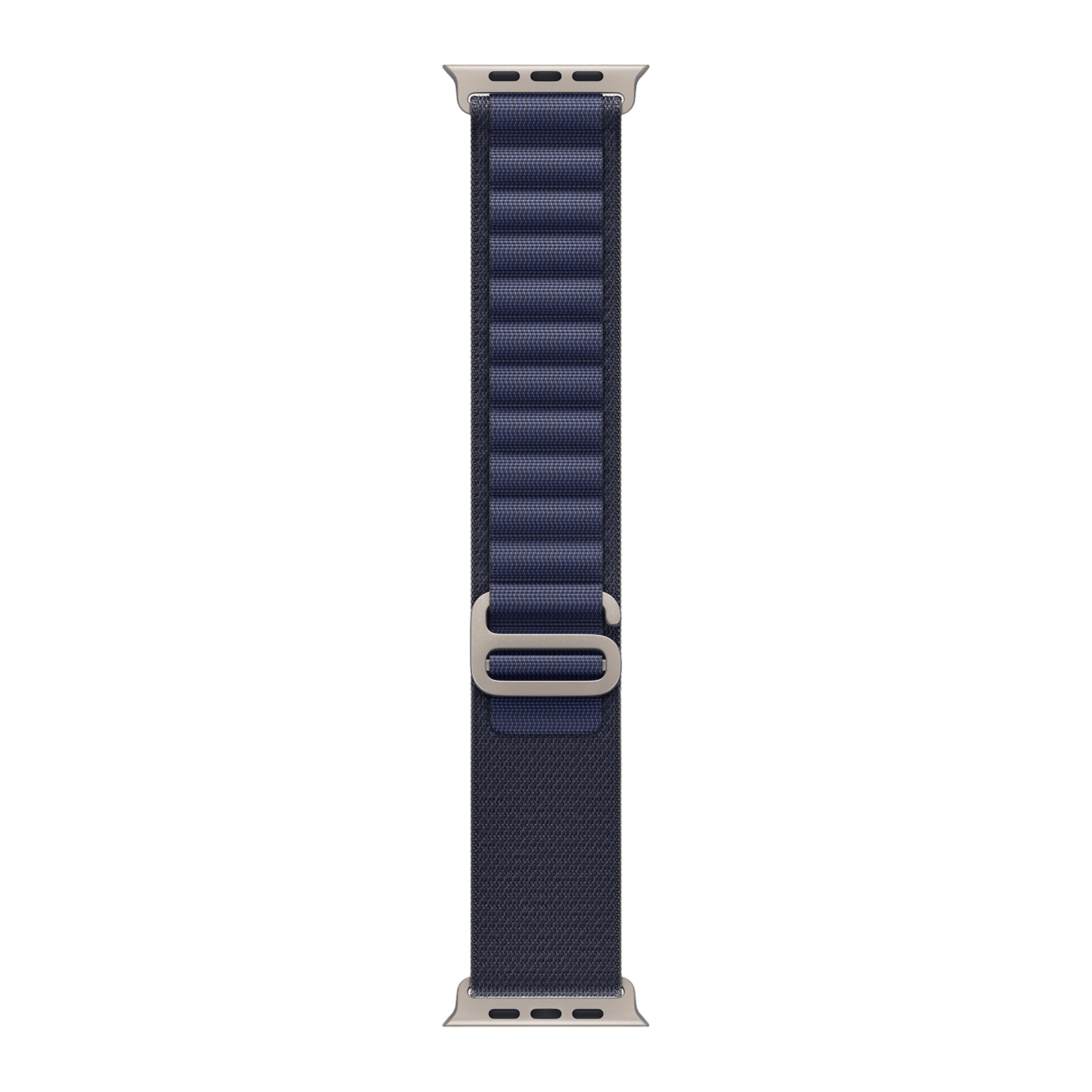 Apple Spandex, Polyester & Natural Titanium Alpine Loop for Apple Watch (44mm / 45mm / 46mm / 49mm, Medium) (Corrosion Resistant, Navy) Apple Spandex, Polyester & Natural Titanium Alpine Loop for Apple Watch (44mm / 45mm / 46mm / 49mm, Medium) (Corrosion Resistant, Navy)_1