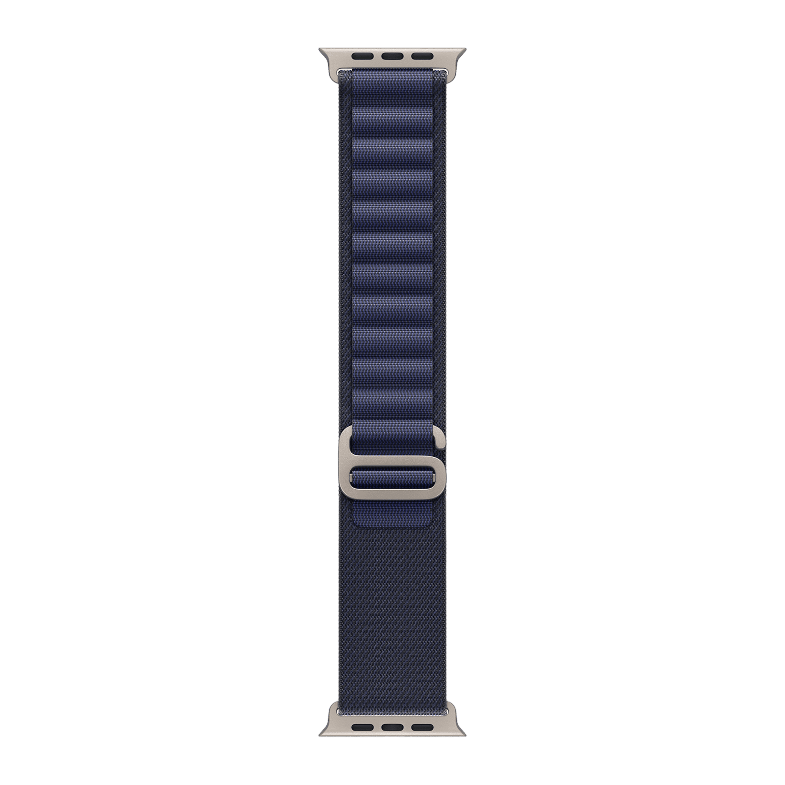 Apple Spandex, Polyester & Natural Titanium Alpine Loop for Apple Watch (44mm / 45mm / 46mm / 49mm, Large) (Corrosion Resistant, Navy) Apple Spandex, Polyester & Natural Titanium Alpine Loop for Apple Watch (44mm / 45mm / 46mm / 49mm, Large) (Corrosion Resistant, Navy)_1