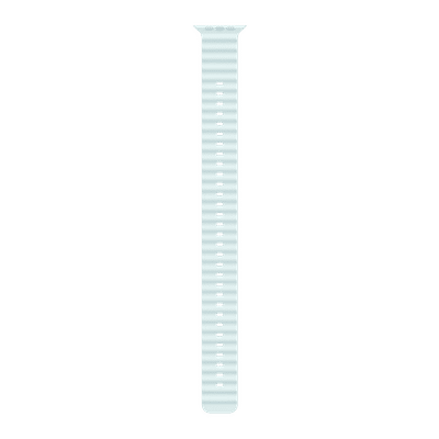 Apple Natural Titanium & Fluoroelastomer Ocean Band Extension for Apple Watch (44mm / 45mm / 46mm / 49mm) (Corossion Resistant, Ice Blue)