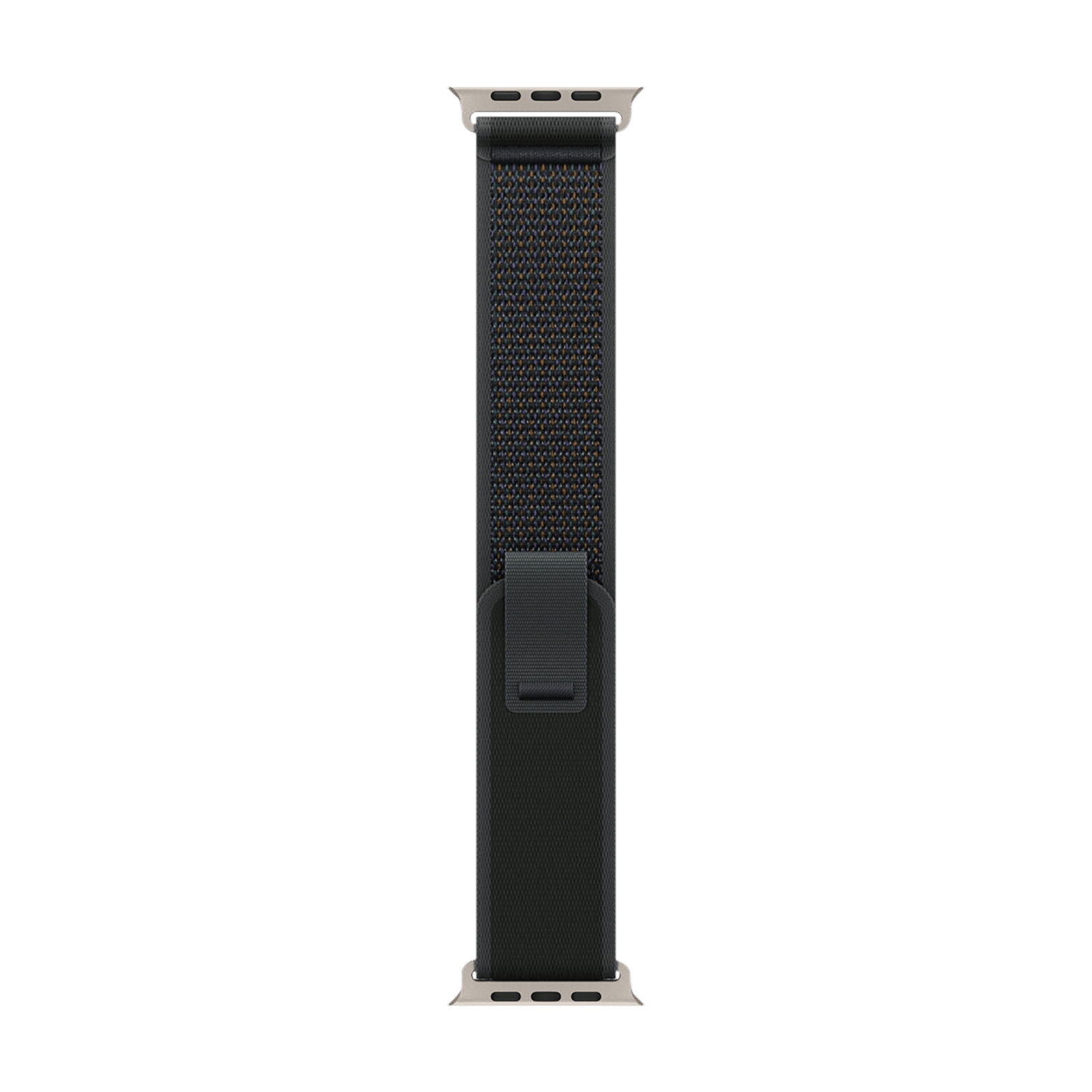 Apple Trail Polyester, Spandex, Nylon & Natural Titanium Trail Loop for Apple Watch (44mm / 45mm / 46mm / 49mm, S/M) (Ultra-Thin, Black)_1