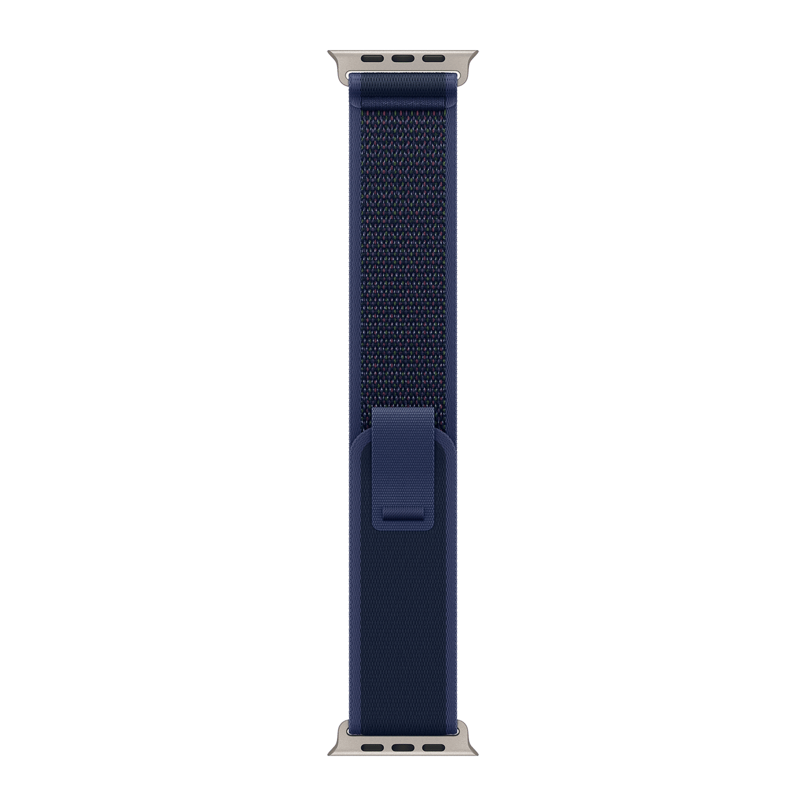 Apple Polyester, Nylon, Spandex & Natural Titanium Trail Loop for Apple Watch (44mm / 45mm / 46mm / 49mm) (Ultra-thin, Blue)_1