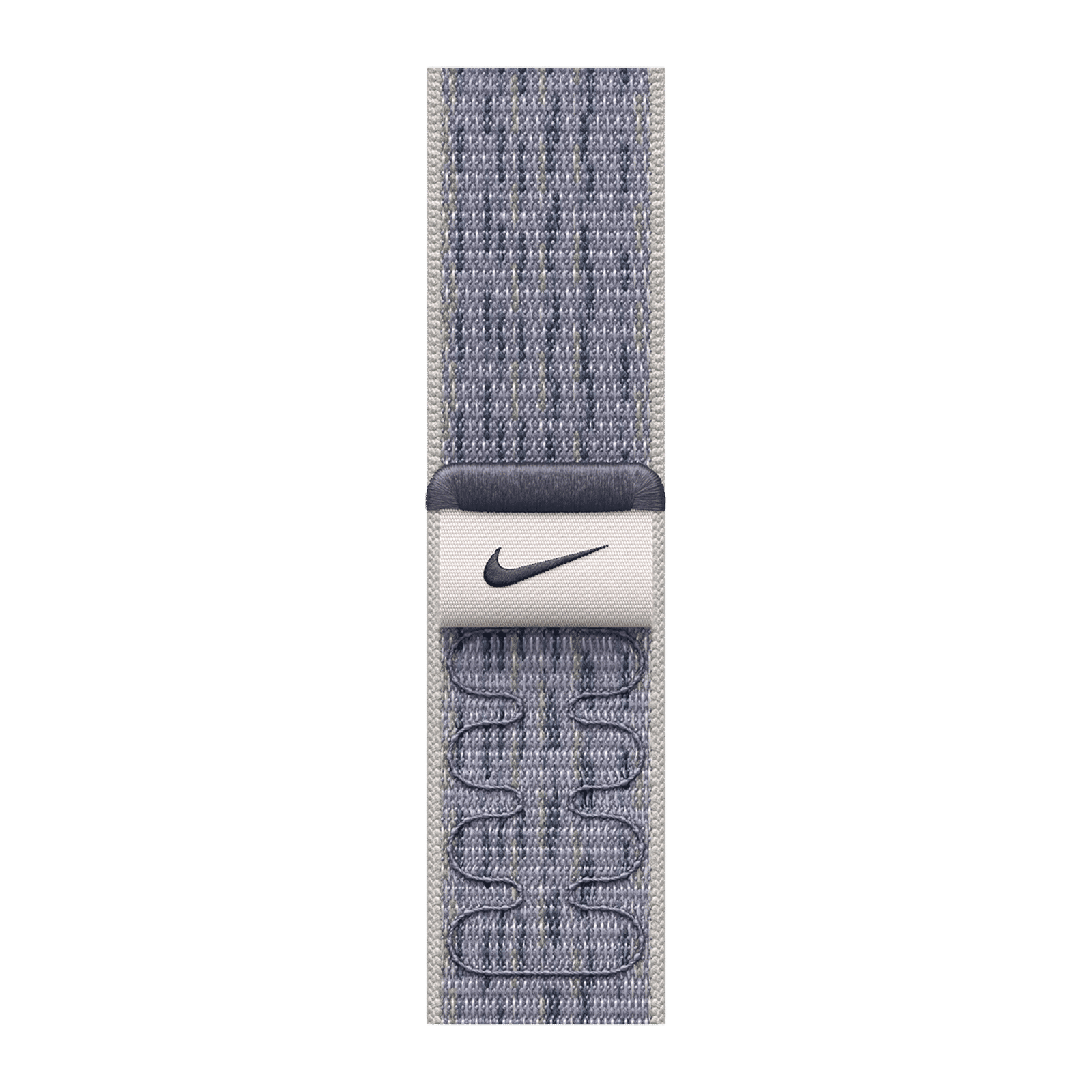 Apple Woven Nylon Nike Sport Loop for Apple Watch (38mm / 40mm / 41mm / 42mm) (Hook-and-Loop Fastener, Grey & Blue)_1