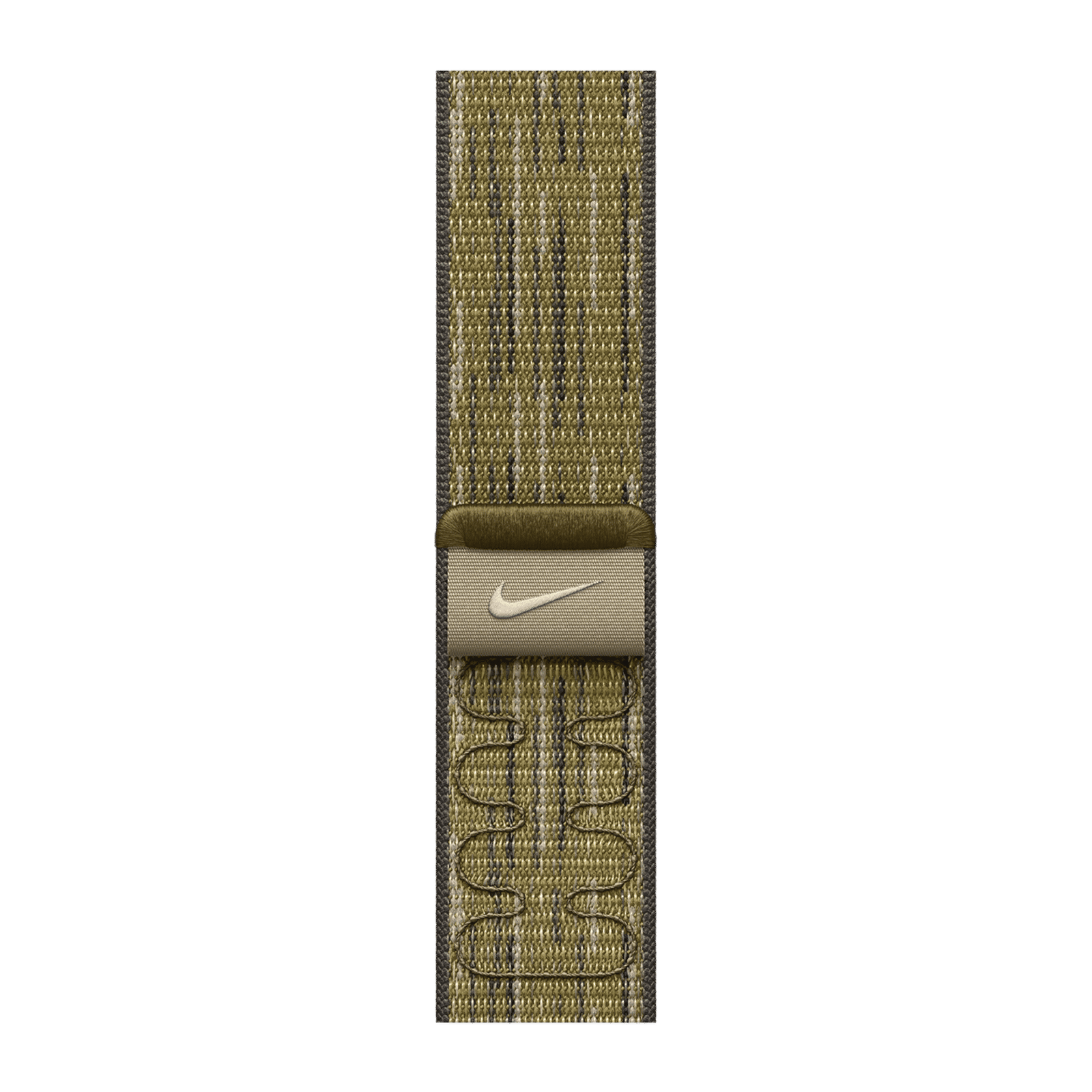 Apple Woven Nylon Nike Sport Loop for Apple Watch (44mm / 45mm / 46mm / 49mm) (Hook-and-Loop Fastener, Green & Grey)_1
