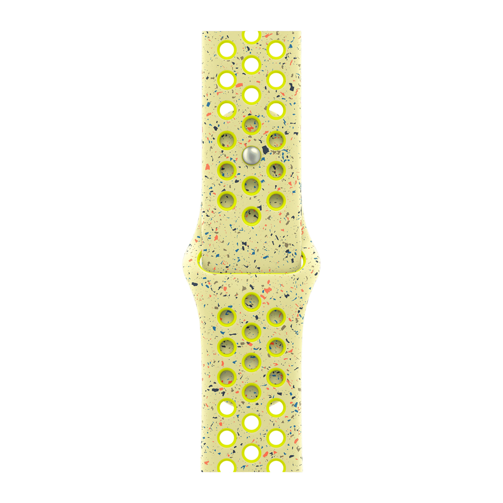 Apple Aluminium & Fluoroelastomer Nike Sport Band for Apple Watch (38mm / 40mm / 41mm / 42mm, M/L) (Durable & Strong, Volt Splash)_1