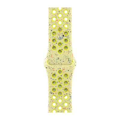 Apple Aluminium & Fluoroelastomer Nike Sport Band for Apple Watch (38mm / 40mm / 41mm / 42mm, M/L) (Durable & Strong, Volt Splash)