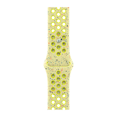 Apple Aluminium & Fluoroelastomer Nike Sport Band for Apple Watch (44mm / 45mm / 46mm / 49mm, M/L) (Durable & Strong, Volt Splash)