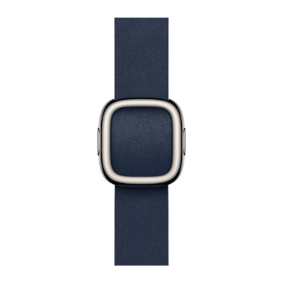 Apple Polyester Modern Buckle for Apple Watch (38mm / 40mm / 41mm / 42mm, Small) (Strength & Stretch Resistance, Deep Blue)
