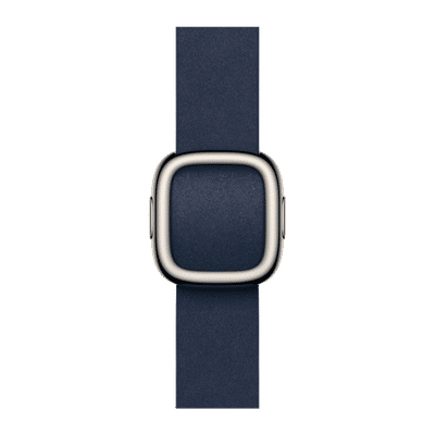 Apple Polyester Modern Buckle for Apple Watch (38mm / 40mm / 41mm / 42mm, Large) (Strength & Stretch Resistance, Deep Blue)