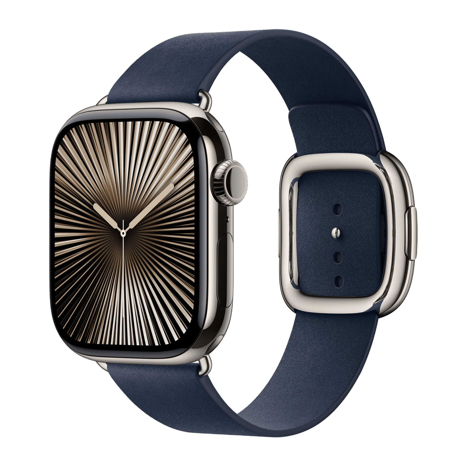 Apple Polyester Modern Buckle for Apple Watch (38mm / 40mm / 41mm / 42mm, Large) (Strength & Stretch Resistance, Deep Blue) Apple Polyester Modern Buckle for Apple Watch (38mm / 40mm / 41mm / 42mm, Large) (Strength & Stretch Resistance, Deep Blue)_2