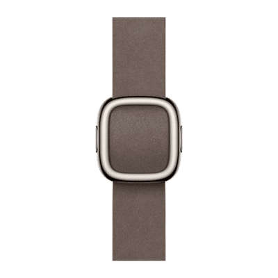 Apple Polyester Modern Buckle for Apple Watch (38mm / 40mm / 41mm / 42mm, Medium) (Strength & Stretch Resistance, Dark Taupe)
