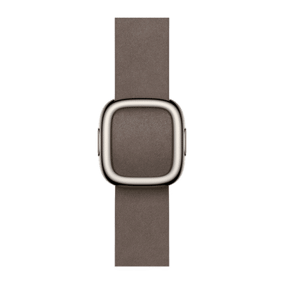 Apple Polyester Modern Buckle for Apple Watch (38mm / 40mm / 41mm / 42mm, Large) (Strength & Stretch Resistance, Dark Taupe)